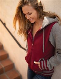 FELPA PESANTE CON CAPPUCCIO COLLEGE UNISEX